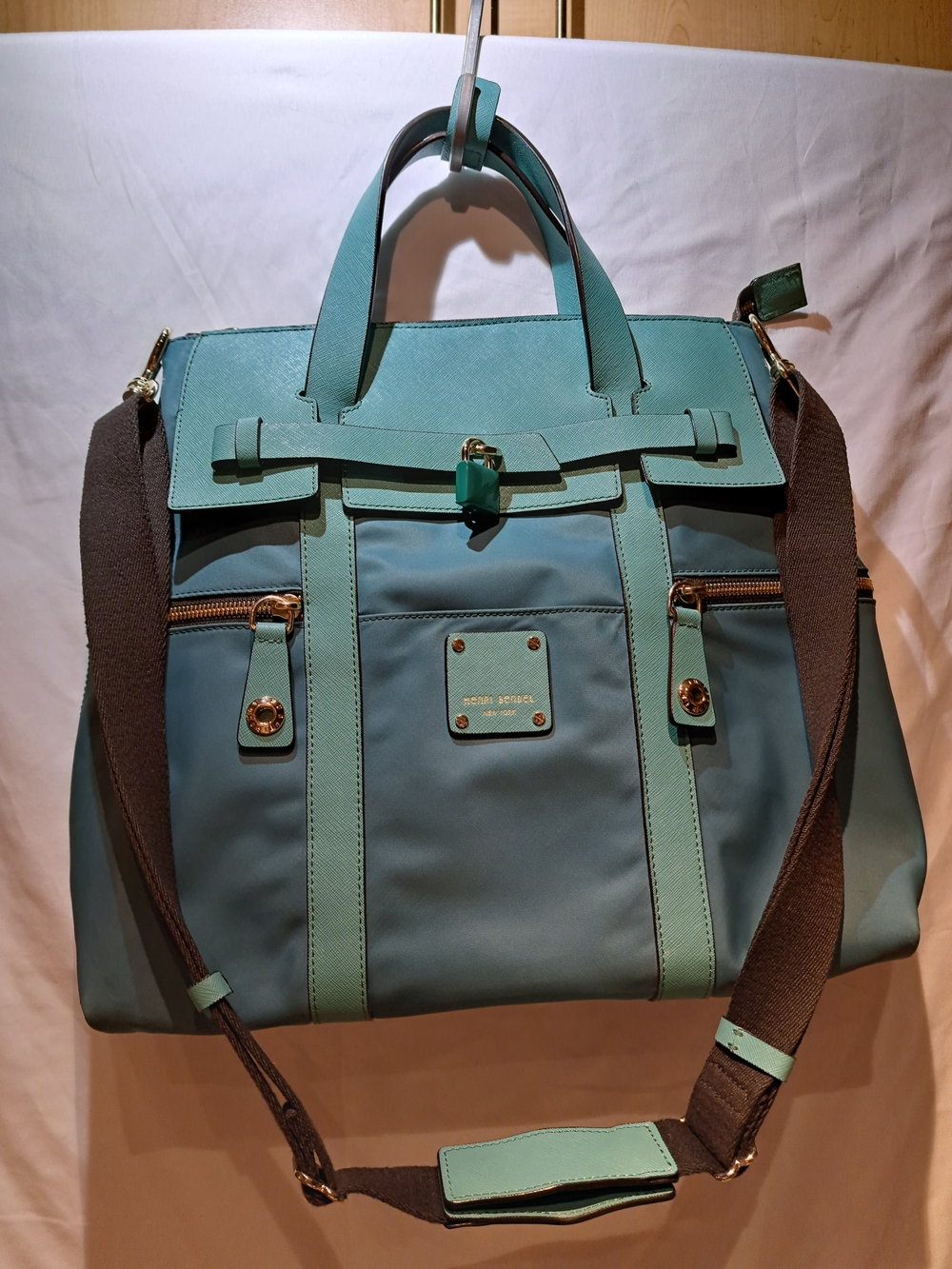 henri bendel Teal Tote Bag